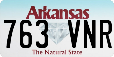 AR license plate 763VNR