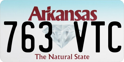 AR license plate 763VTC