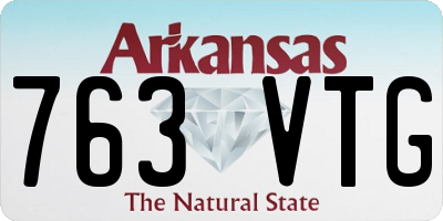AR license plate 763VTG