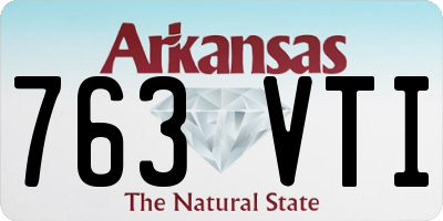 AR license plate 763VTI