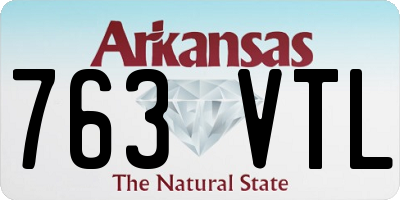 AR license plate 763VTL