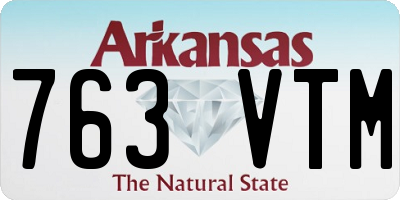 AR license plate 763VTM
