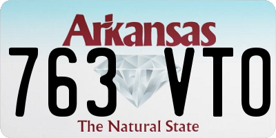AR license plate 763VTO