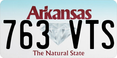 AR license plate 763VTS