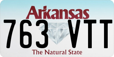 AR license plate 763VTT