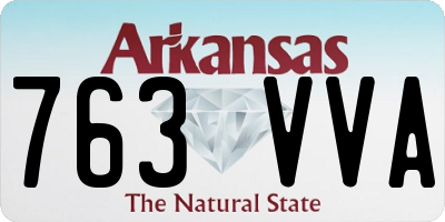 AR license plate 763VVA