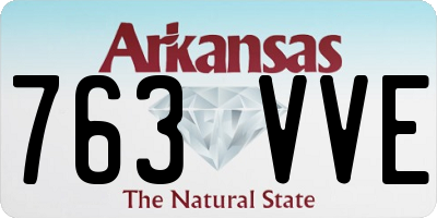 AR license plate 763VVE