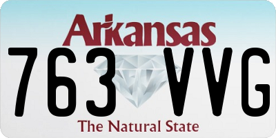 AR license plate 763VVG