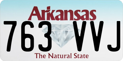 AR license plate 763VVJ
