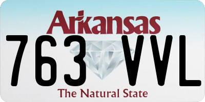 AR license plate 763VVL