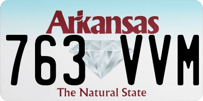 AR license plate 763VVM
