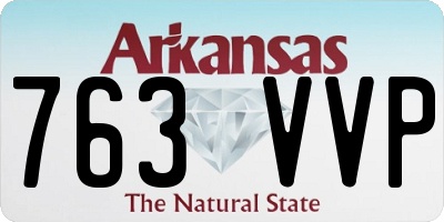 AR license plate 763VVP