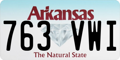 AR license plate 763VWI