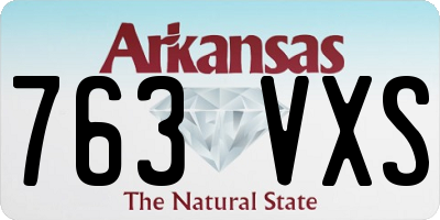 AR license plate 763VXS