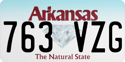 AR license plate 763VZG