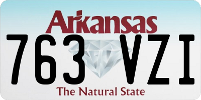 AR license plate 763VZI