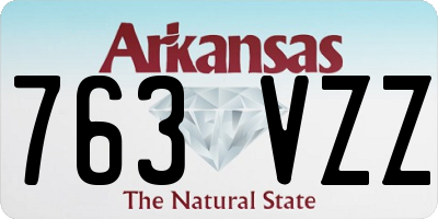 AR license plate 763VZZ
