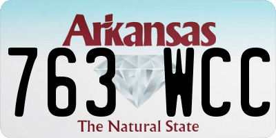 AR license plate 763WCC