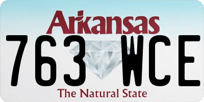 AR license plate 763WCE