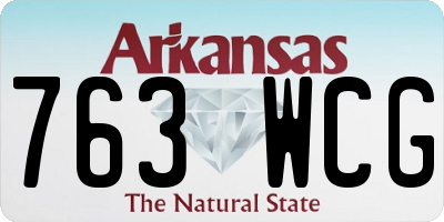 AR license plate 763WCG
