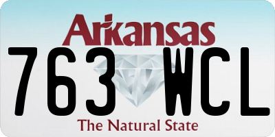 AR license plate 763WCL