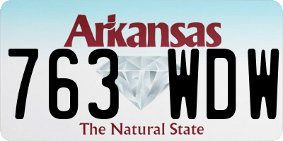 AR license plate 763WDW