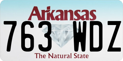 AR license plate 763WDZ