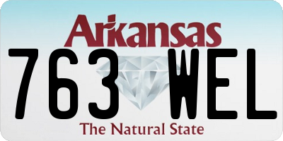 AR license plate 763WEL