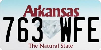 AR license plate 763WFE