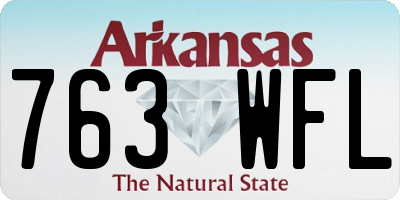 AR license plate 763WFL