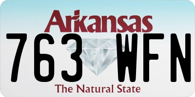 AR license plate 763WFN