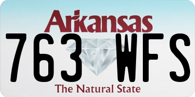 AR license plate 763WFS