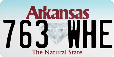 AR license plate 763WHE