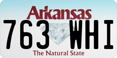 AR license plate 763WHI