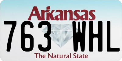 AR license plate 763WHL