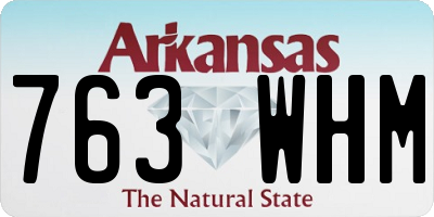 AR license plate 763WHM