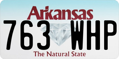 AR license plate 763WHP
