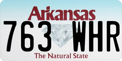 AR license plate 763WHR