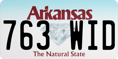 AR license plate 763WID