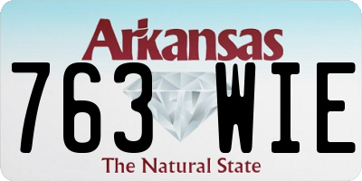 AR license plate 763WIE
