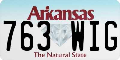 AR license plate 763WIG