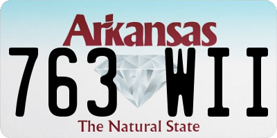 AR license plate 763WII