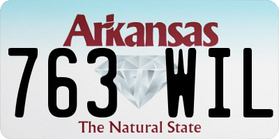AR license plate 763WIL