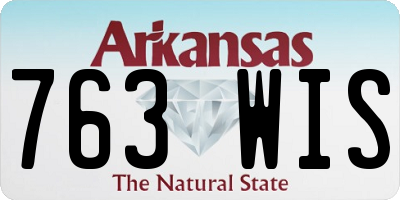 AR license plate 763WIS
