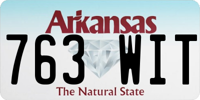 AR license plate 763WIT