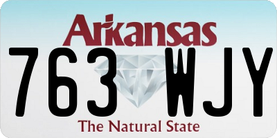 AR license plate 763WJY