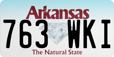 AR license plate 763WKI