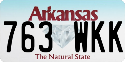 AR license plate 763WKK