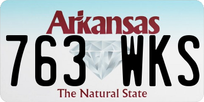 AR license plate 763WKS