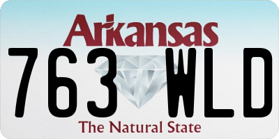 AR license plate 763WLD